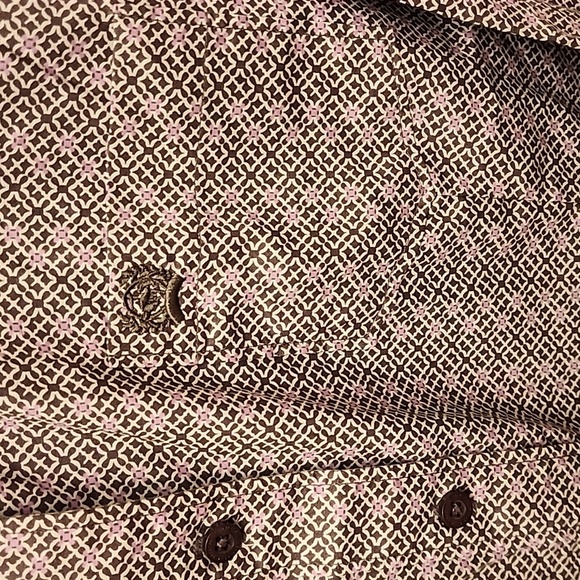 Cinch Women's Long Sleeve Button Shirt Purple Print XXL - Picture 4 of 8